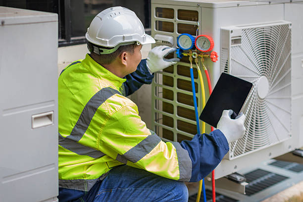 Professional Hvac technician working in Delta, PA